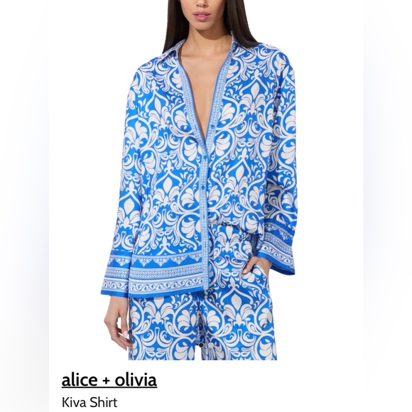 Alice + Olivia Tops - NWT ALICE + OLIVIA KIVA Shirt -Size S